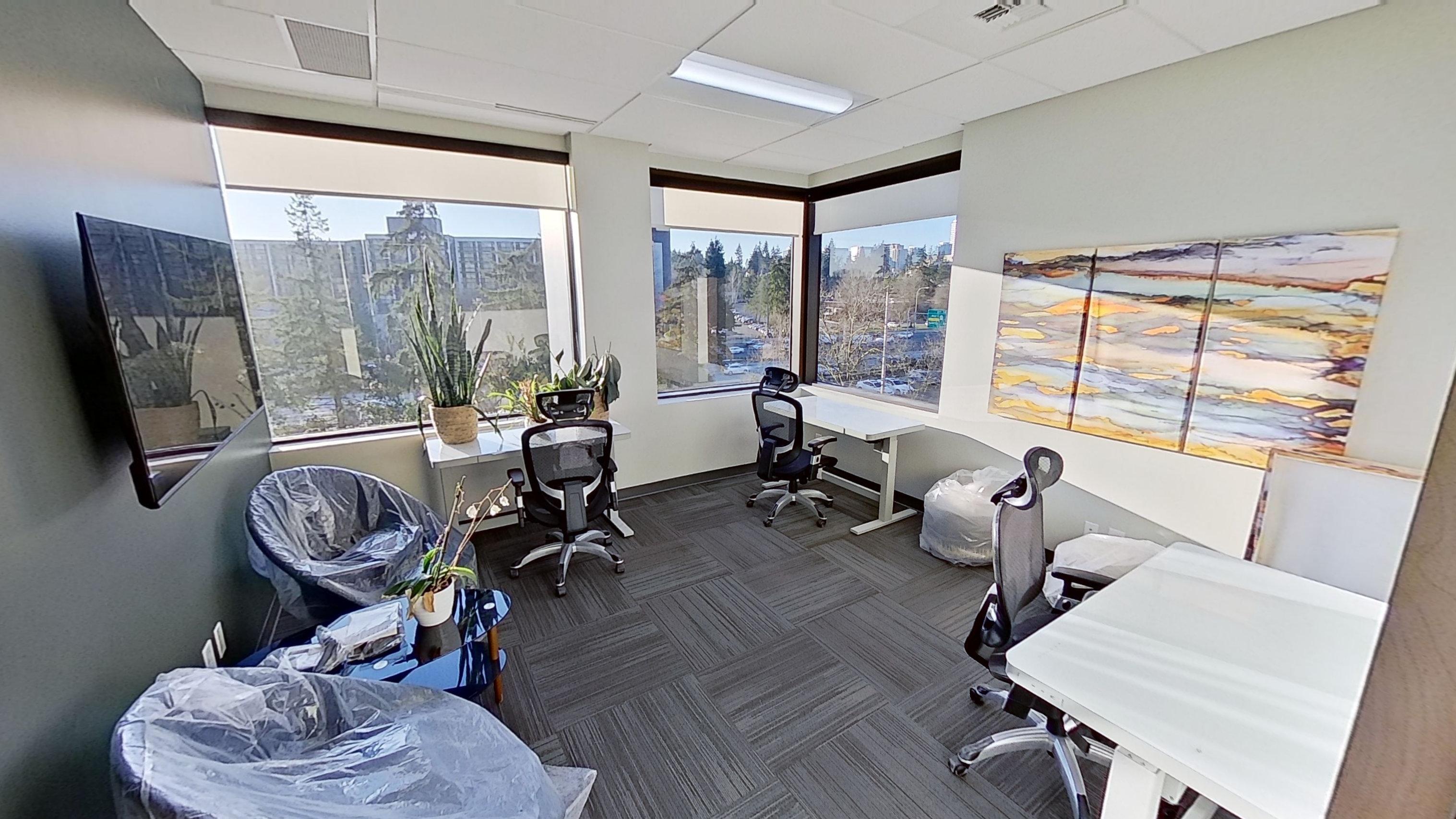 Enterprise office suite in Bellevue WA with private team workspace