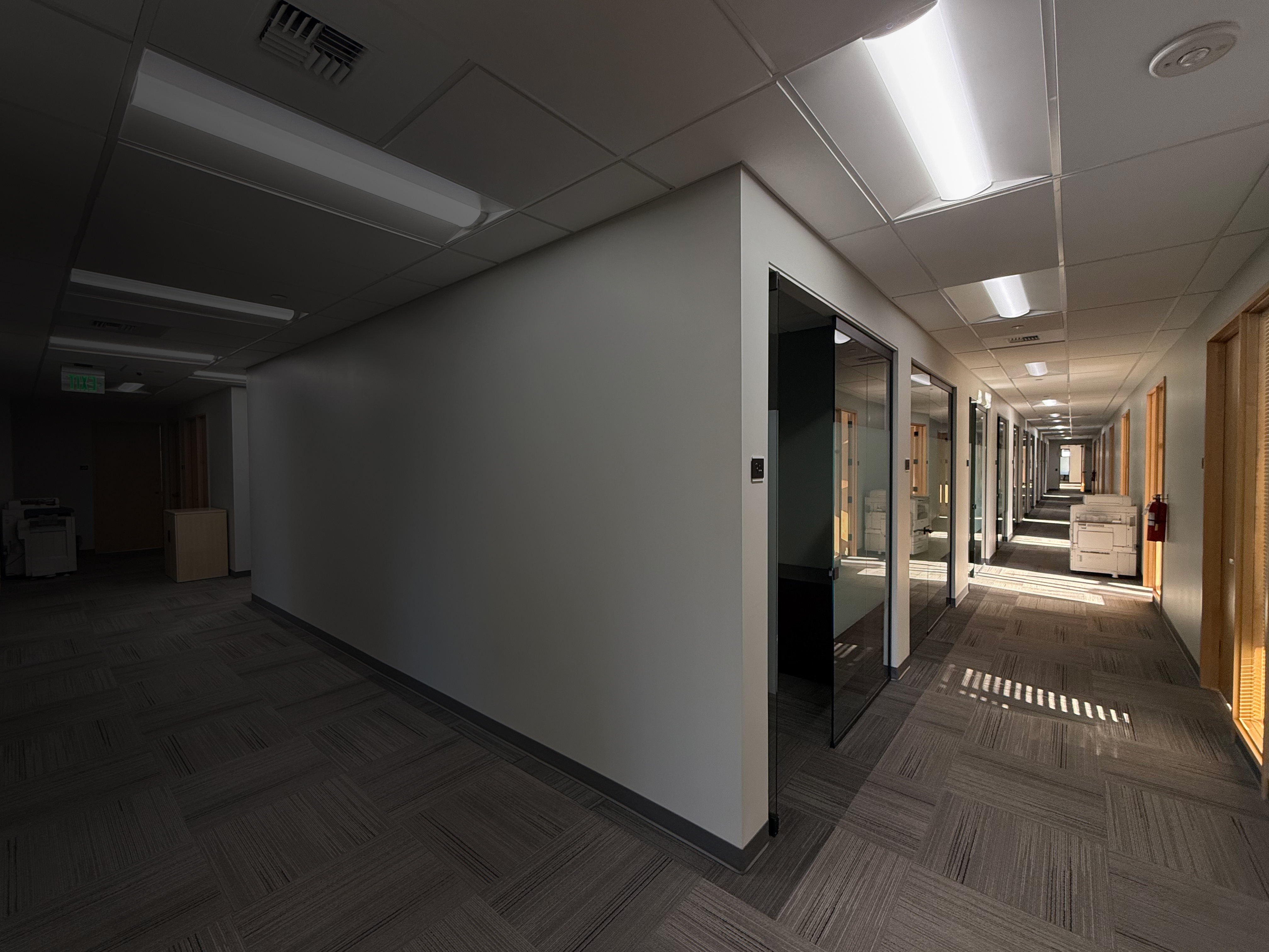 Ideal Spaces Bellevue modern office building exterior with professional landscaping