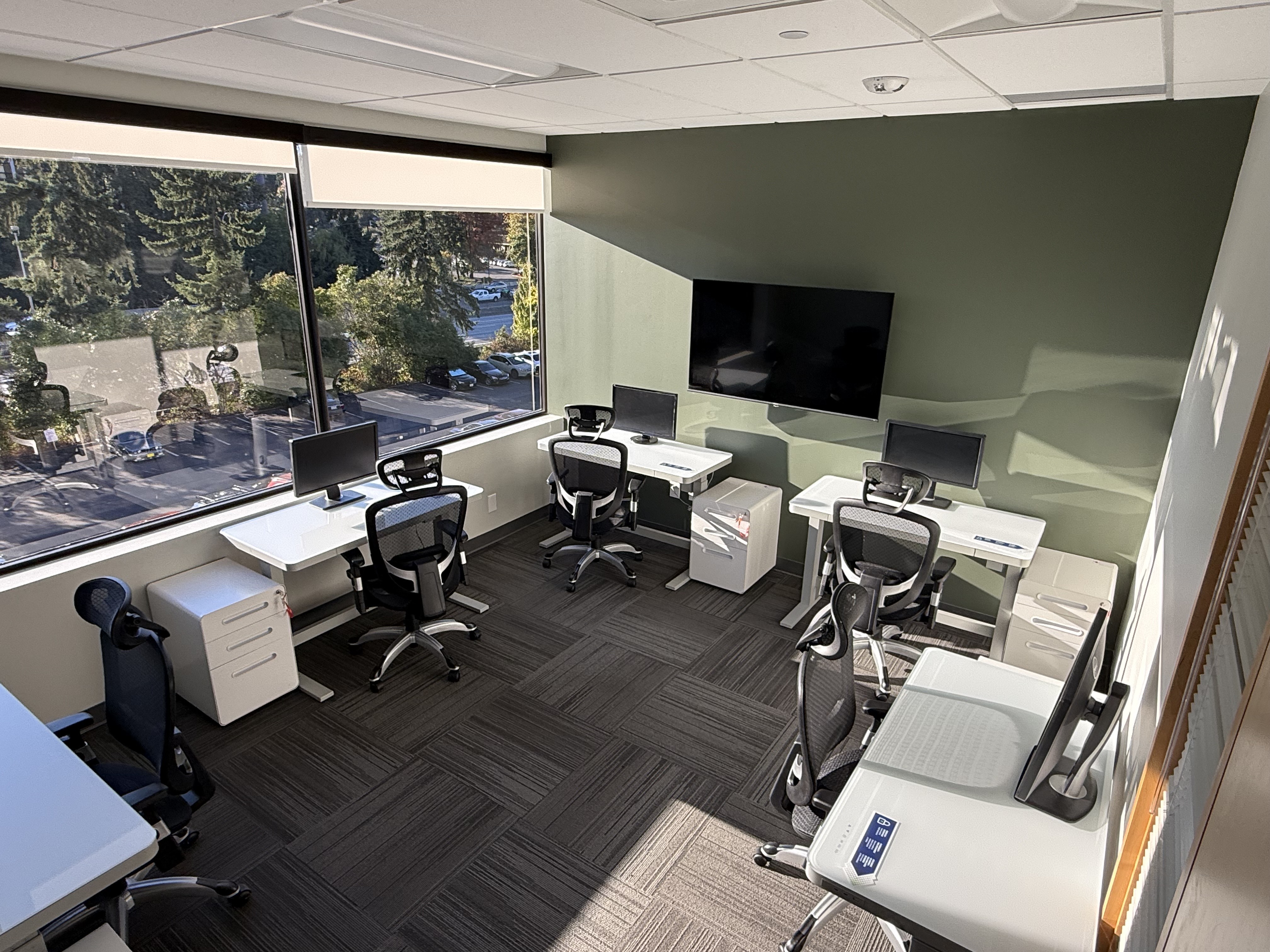 Ideal Spaces Bellevue modern amenities including coworking space and professional facilities