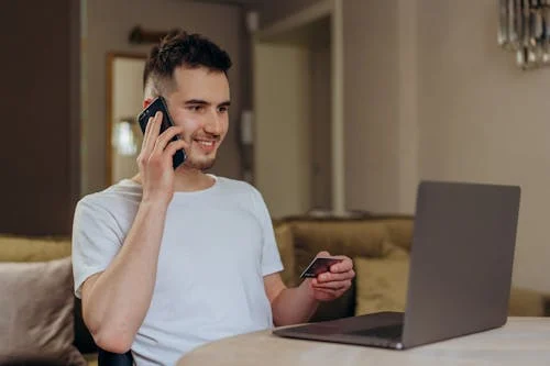 Remote team using virtual office services Professional virtual office setup for remote teams