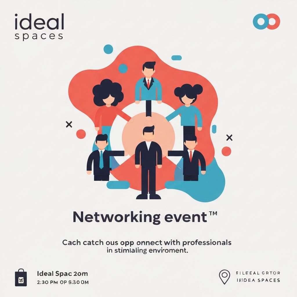 Upcoming networking event at Ideal Spaces